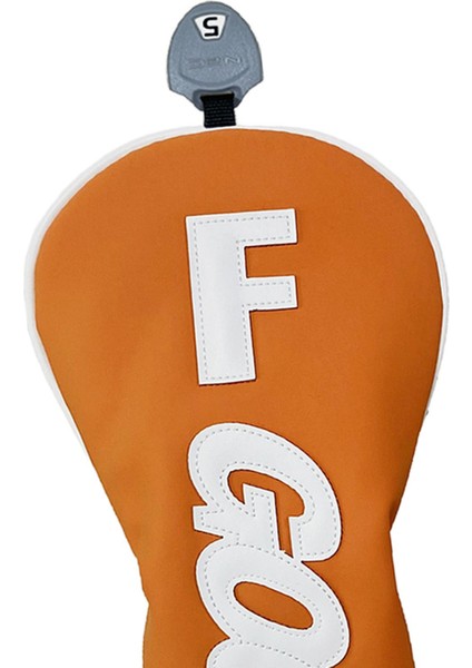 Golf Club Head Peluş Astar Moda Dayanıklı Suya Dayanıklı Golf Başı Turuncu Renk F (Yurt Dışından)