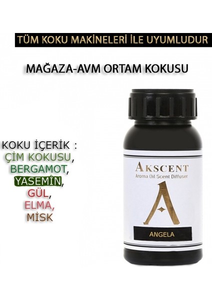 Angelcw Tüm Koku Makinelerine Uyumlu Koku Makinesi Koku Kartuşu Esansı 250 ml