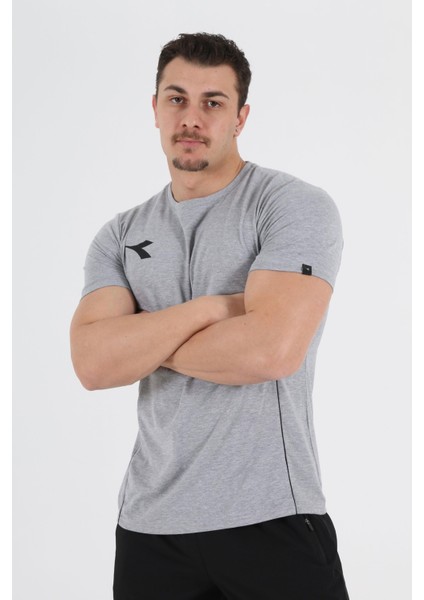 Satürn Antrenman T-Shirt Gri Melanj modelleri