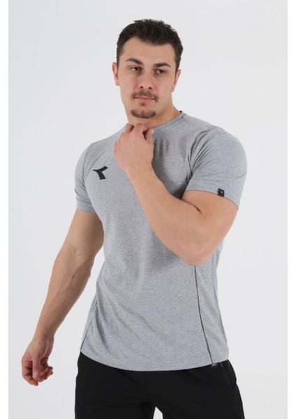 Satürn Antrenman T-Shirt Gri Melanj fırsatları