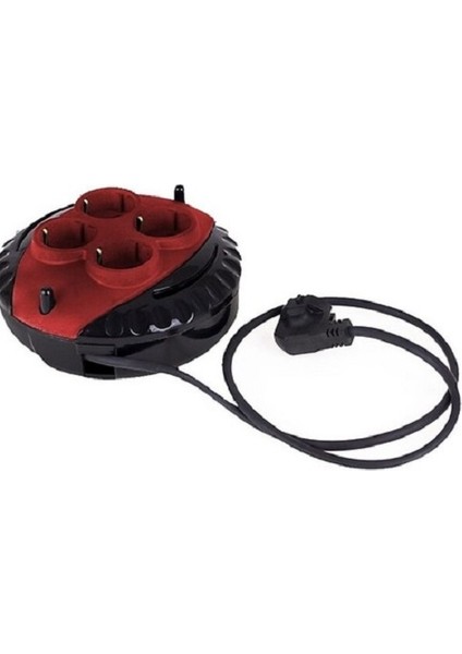 5mt 3x1.5mt Mini Kablolu Makara 4'lü Priz