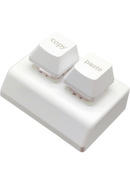 Hacim Kontrol Beyaz Için 2 Anahtar Klavye Kırmızı Eksen Mini USB Tuş Takımı Kopyala ve Yapıştır (Yurt Dışından)
