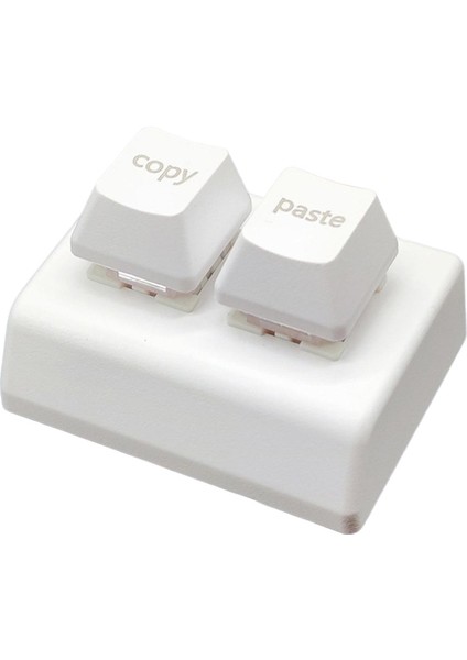 Hacim Kontrol Beyaz Için 2 Anahtar Klavye Kırmızı Eksen Mini USB Tuş Takımı Kopyala ve Yapıştır (Yurt Dışından)