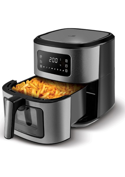 Multifry Inox Xxl 6.5 Litre Dijital Cam Pencereli Airfryer fırsatları
