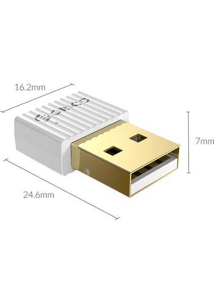 Orıco BTA-508 Bluetooth 5.0 Mini USB Dongle Adaptör Beyaz