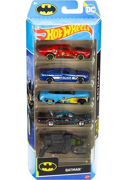 Hot Wheels 5'li Araba Seti 01806 HLY68 Batman