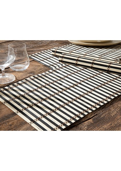 Naravno Bambu 4'lü Amerikan Servis 45 x 30 cm Bej fiyatları