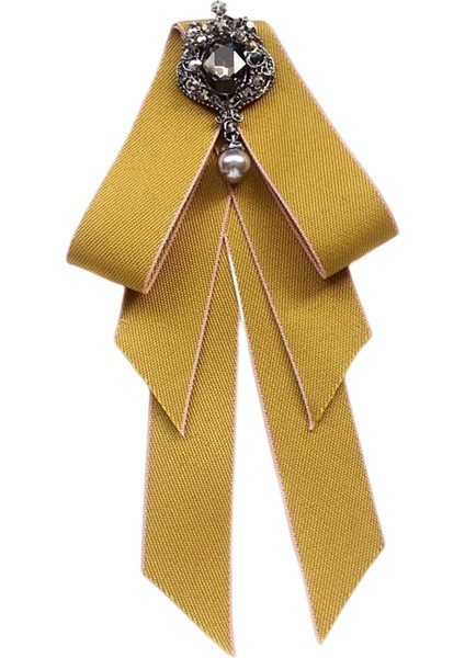 Kadınlar Baç Tie Gilrls Boyun Kravat Kızlar Bowknot Kravat Takım Elbise Gelinlik Sarı (Yurt Dışından)