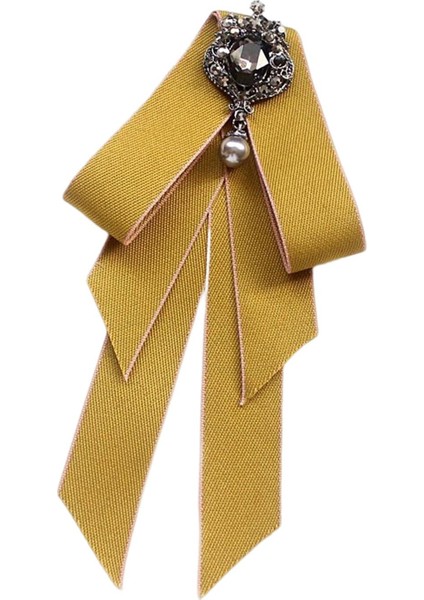 Kadınlar Baç Tie Gilrls Boyun Kravat Kızlar Bowknot Kravat Takım Elbise Gelinlik Sarı (Yurt Dışından)