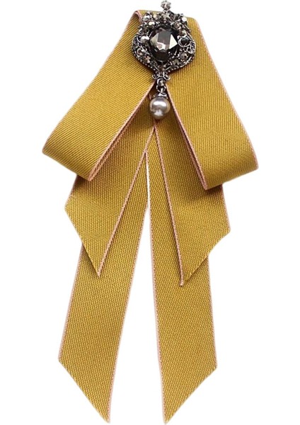 Kadınlar Baç Tie Gilrls Boyun Kravat Kızlar Bowknot Kravat Takım Elbise Gelinlik Sarı (Yurt Dışından)