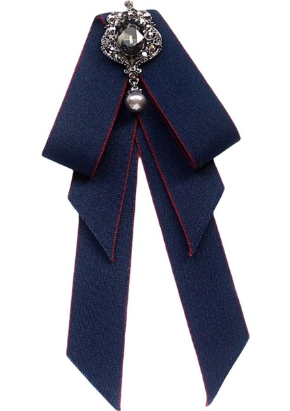 Kadınlar Baç Tie Gilrls Boyun Kravat Kızlar Bowknot Kravat Takım Elbise Gelinlik Lacivert (Yurt Dışından)