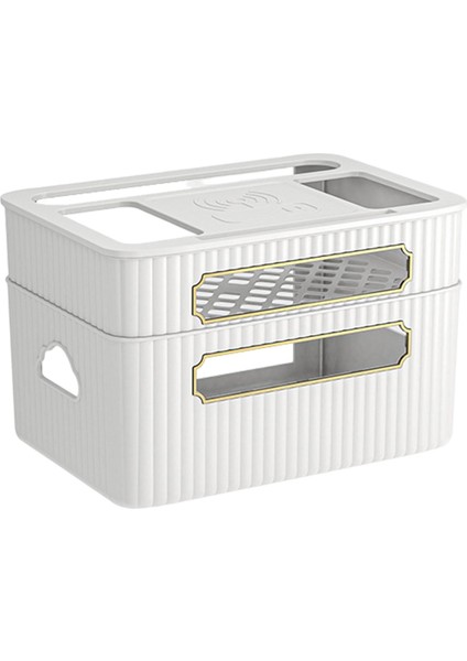 Yönlendirici Rafı Oturma Odası Için Çok Fonksiyonlu Tel Kablo Depolama Çantası 2 Seviye (Yurt Dışından) modelleri