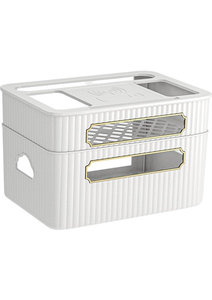 Yönlendirici Rafı Oturma Odası Için Çok Fonksiyonlu Tel Kablo Depolama Çantası 2 Seviye (Yurt Dışından) fırsatları