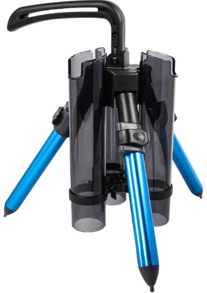 Balıkçı Çubuk Tripod Braketi Hafif Katlanır Alüminyum Alaşım Rafı Tekne Mavisi Kısa (Yurt Dışından)