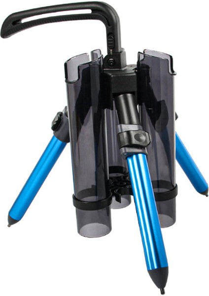 Balıkçı Çubuk Tripod Braketi Hafif Katlanır Alüminyum Alaşım Rafı Tekne Mavisi Kısa (Yurt Dışından)