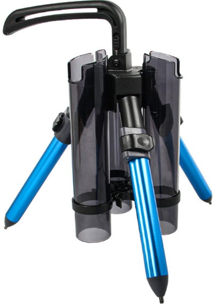 Balıkçı Çubuk Tripod Braketi Hafif Katlanır Alüminyum Alaşım Rafı Tekne Mavisi Kısa (Yurt Dışından)