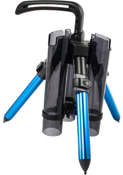Balıkçı Çubuk Tripod Braketi Hafif Katlanır Alüminyum Alaşım Rafı Tekne Mavisi Kısa (Yurt Dışından)