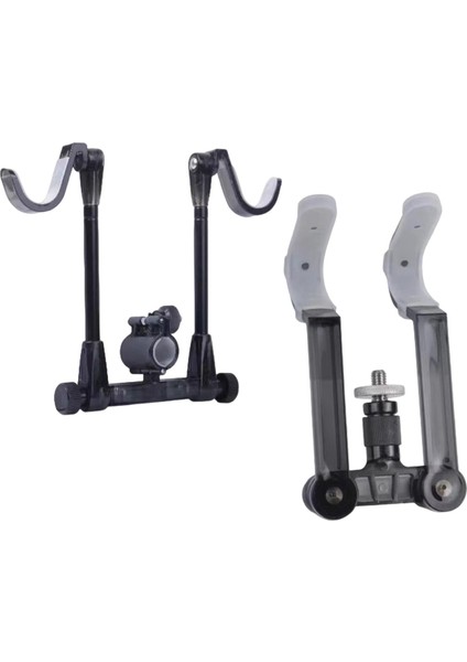 Balıkçı Çubukları Tutucu Dinlenme Balıkçılık Aracı Stand Ayarlanabilir Ekipman Aracı Balıkçılık Siyah Çift 1 Set (Yurt Dışından) modelleri