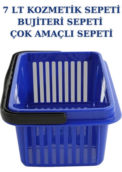 5 Adet 7 Litre Kozmetik Sepeti Bijuteri Sepeti Kırtasiye Sepeti Hırdavat Sepeti