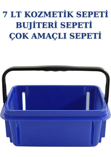 3 Adet 7 Litre Kozmetik Sepeti Bijuteri Sepeti Kırtasiye Sepeti Hırdavat Sepeti
