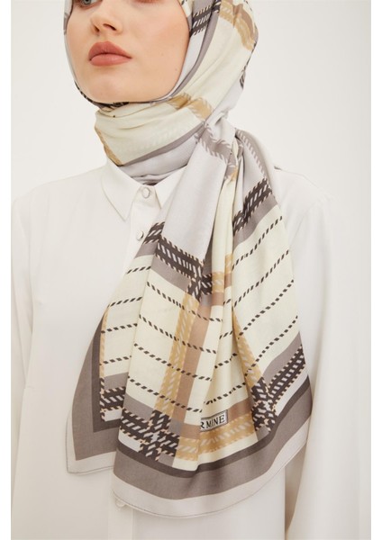 Trend Ekose Desen 077-047 Şal-28