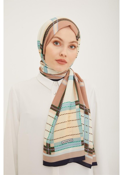 Trend Ekose Desen 077-047 Şal-32