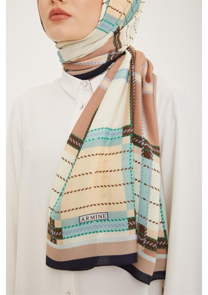 Trend Ekose Desen 077-047 Şal-32