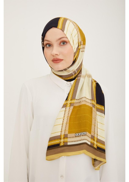 Trend Ekose Desen 077-047 Şal-25