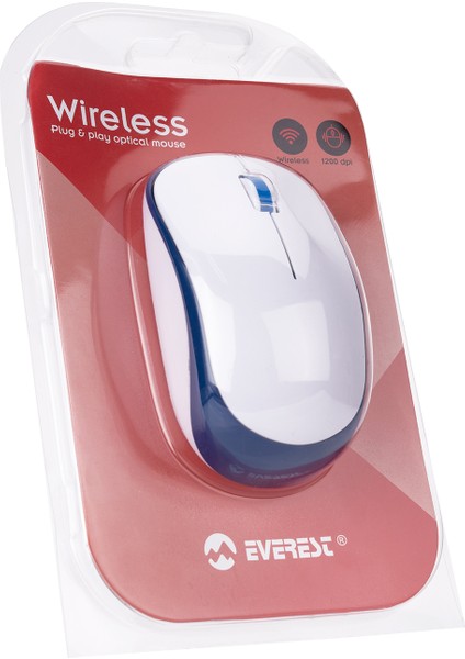 SM-833 Usb Beyaz/Turkuaz 1200dpi Optik Kablosuz Mouse indirimleri