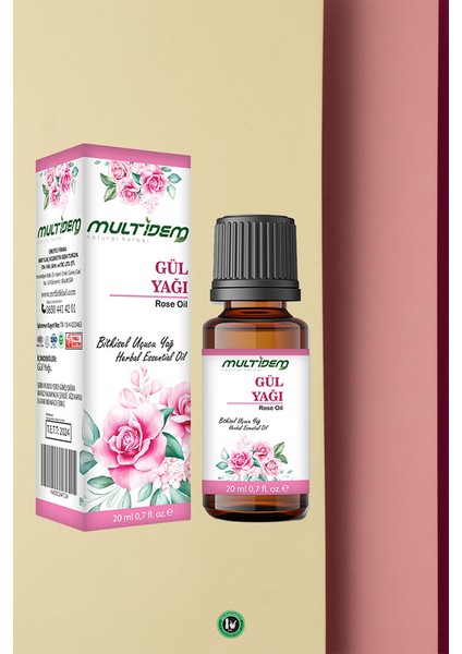 Gül Uçucu Bitkisel Yağı 20 ml