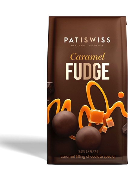 Karamel Dolgulu Süt Çikolata Fudge 250 G