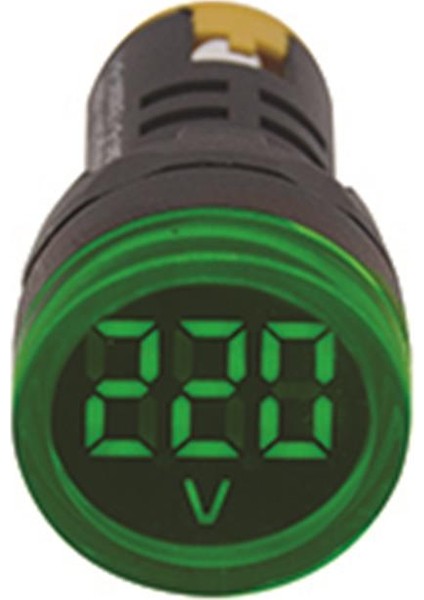 22MM Yeşil 24V-450V Voltmetre