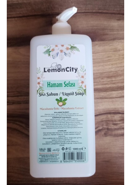 Lemon Hamam Sefası Sıvı Sabun 1000 ml