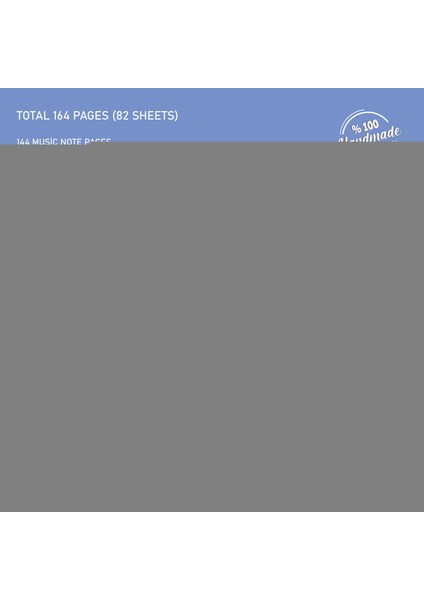 Müzik Nota Defteri Anahtarsız El Yapımı, El Dikişi, Iplik Dikiş Kuşe Ciltli A/5 indirimleri