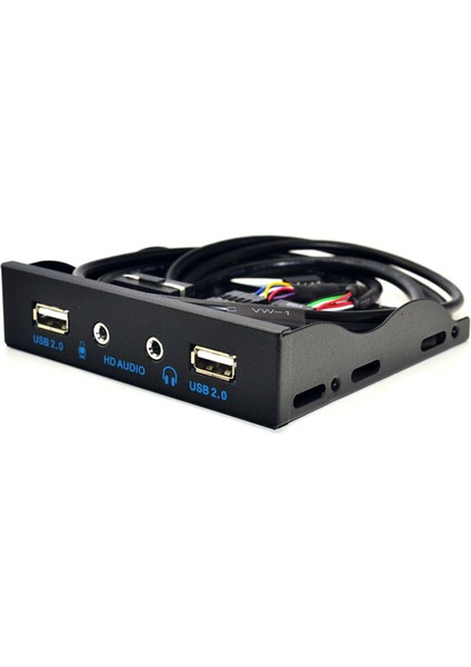 Floppy Bay Black Için Pc Genişleme Adaptörü Için 9pin - USB 2.0 Panel (Yurt Dışından)