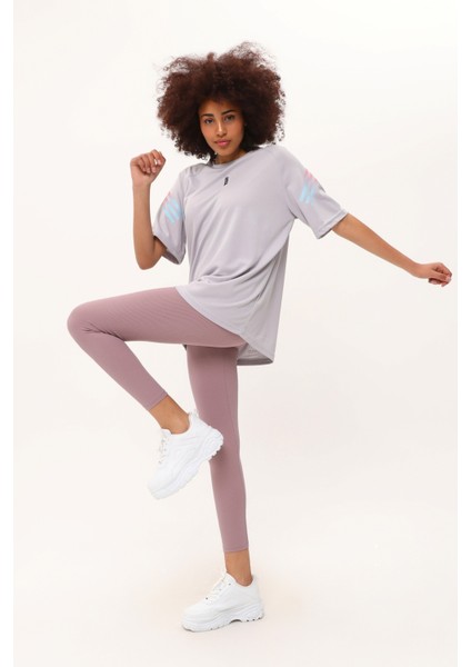Genıus Store Kadın Spor Tişört Baskılı Fitness, Antrenman Fit modelleri
