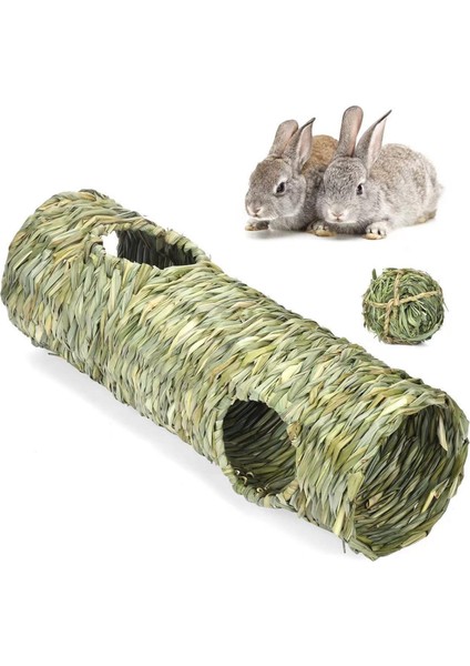 Çim Tüneli Oyuncak Hamster Guinea Pig Hedgehog Için Hafif Dayanıklı Yuva (Yurt Dışından)
