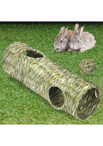 Çim Tüneli Oyuncak Hamster Guinea Pig Hedgehog Için Hafif Dayanıklı Yuva (Yurt Dışından)