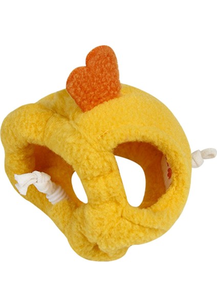 Hamster Şapkası Yumuşak Peluş Küçük Hayvanlar Sincap Gelinciği Için Şapka L Sarı (Yurt Dışından)