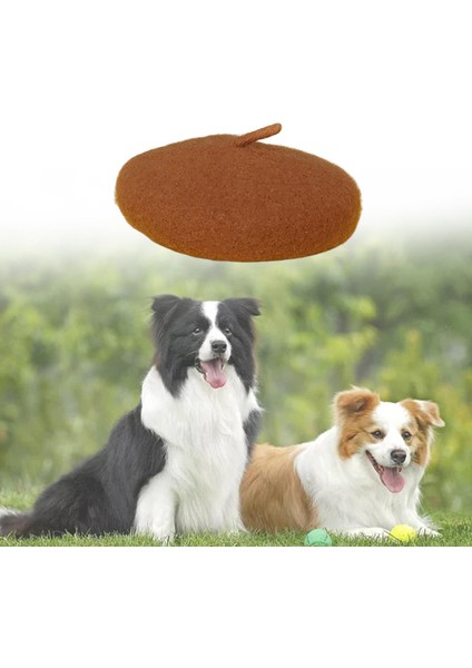 Köpek Kedi Yün Yard Şapk Yumuşak Malzeme El Yıkama Önerilebilir Kahverengi (Yurt Dışından) indirimleri
