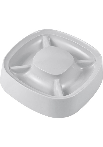 Cat Bowl Pet Yemekleri Tepsi 4 Bölme Izgarası Yemek ve Içme Kase Şık Gri (Yurt Dışından)