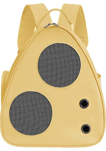 Kedi Taşıyıcı Sırt Çantası Taşınabilir Seyahat Yürüyüşü Yürüyüş Sarı Için Taşınabilir Nefes Alabilir Çanta (Yurt Dışından)