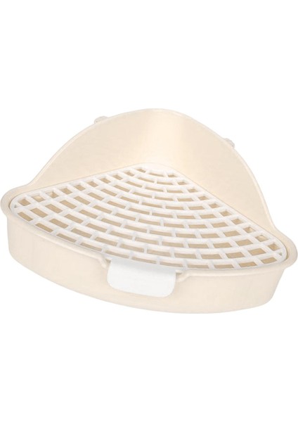 Orta Tavşan Çöp Kutusu Pet Pan Tavşanı Küçük Hayvanlar Için Tuvalet Kutusu Gelincik Bej (Yurt Dışından) modelleri