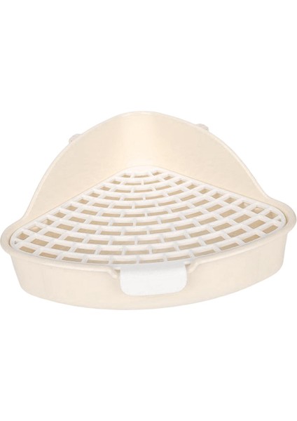 Orta Tavşan Çöp Kutusu Pet Pan Tavşanı Küçük Hayvanlar Için Tuvalet Kutusu Gelincik Bej (Yurt Dışından) fırsatları