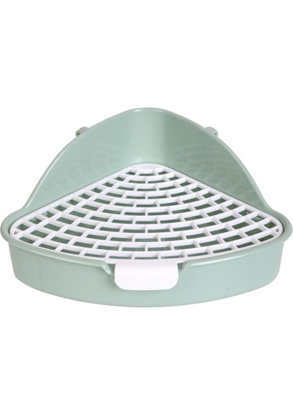 Orta Tavşan Çöp Kutusu Pet Pan Tavşan Tuvalet Kutusu Küçük Hayvanlar Yeşil Yeşil (Yurt Dışından)