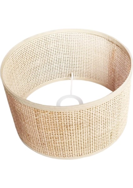 Kolye Işık Kapağı Tavan Işık Fikstürü Dekorlar El Dokuması Rattan Lamba Gölgesi 16CMX12CM (Yurt Dışından)