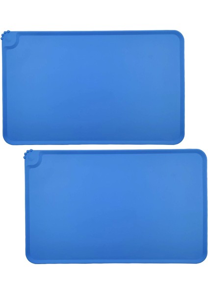 Köpek Maması Paspaslı Paspaslar Evcil Hayvan Besleme Paspesi Kediler Için Zeminleri Koruyun Mavi (Yurt Dışından)