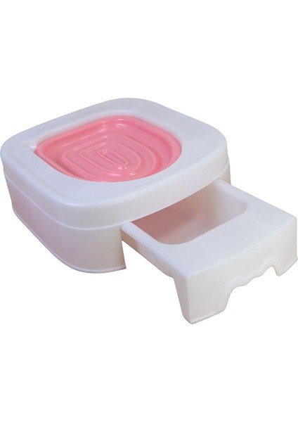 Kedi Tuvalet Eğitim Çöp Kutusu Tepsi Kitty Kapalı Kolay Urinal Koltuk Pembesi (Yurt Dışından)