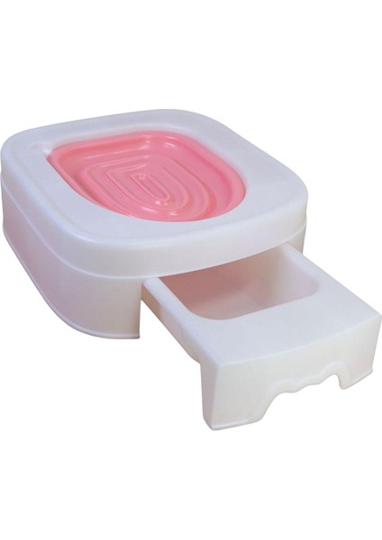 Kedi Tuvalet Eğitim Çöp Kutusu Tepsi Kitty Kapalı Kolay Urinal Koltuk Pembesi (Yurt Dışından)