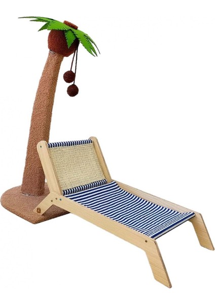 Kedi Yatak Hindistan Cevizi Ağacı Dekoratif Şezlong Kedi Çizicisi ile Sisal Mat (Yurt Dışından)